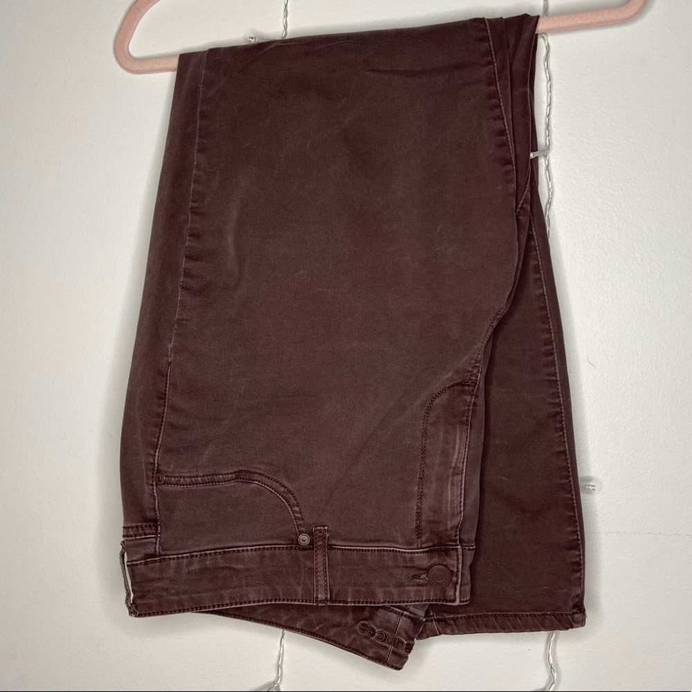 3 FOR $15 - Deep Mauve Mid-Rise Jegging